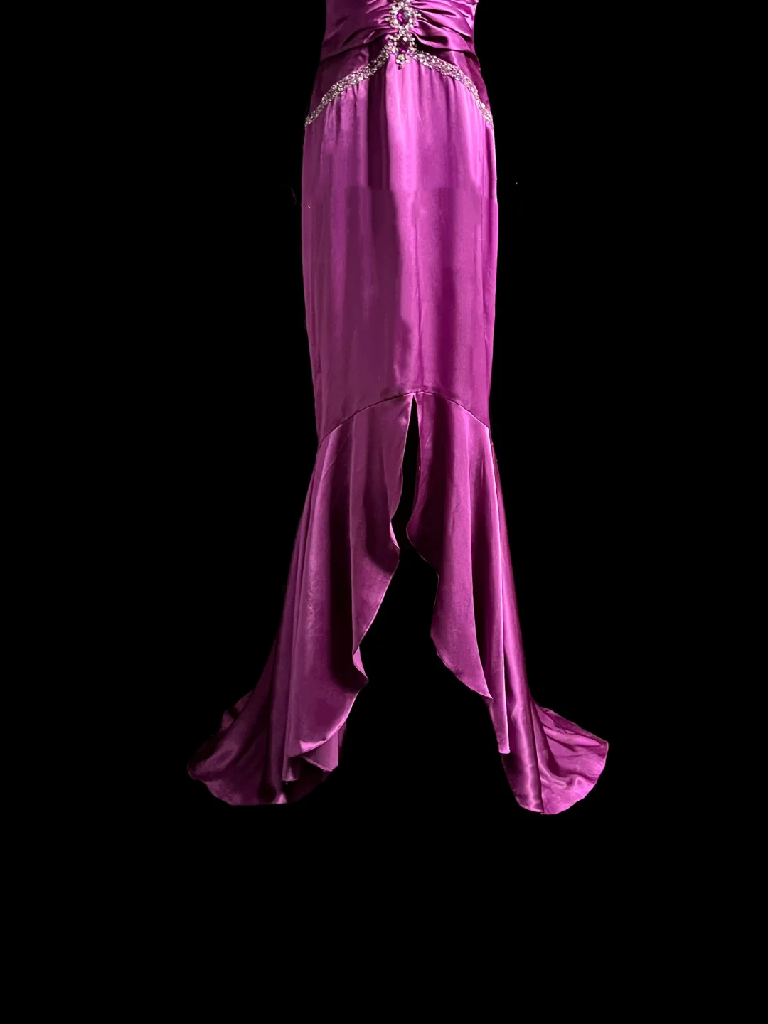 Robe de soirée élégante et glamour, style sirène, dos nu, en satin, tenue de bal longue, DP914