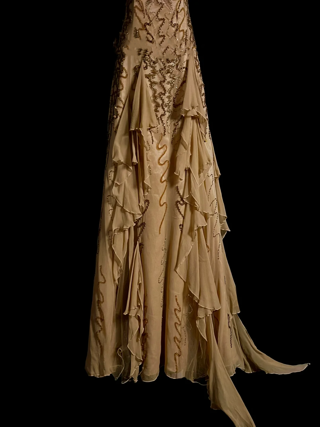 Elegant Glamour Mermaid Sweetheart Sequin Gold Chiffon Long Prom Dresses Party Dress Evening Dress DP925