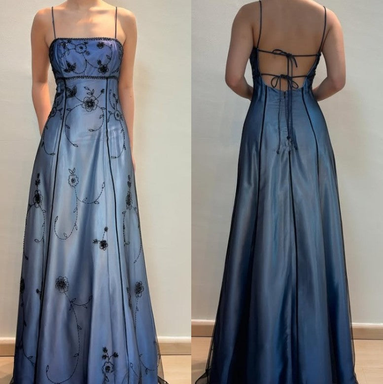 Robe de bal courte à bretelles spaghetti, gris argenté, robe de soirée courte, robe de bal Hoco DH2684
