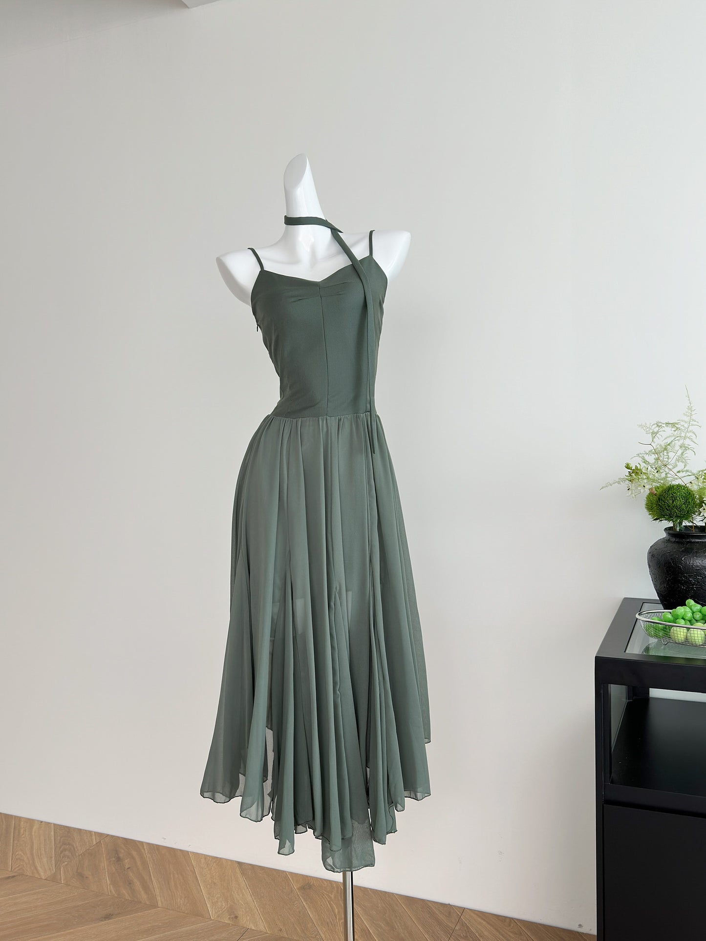 Robe trapèze en mousseline de soie à bretelles spaghetti, tenue de plage, de vacances, pour filles, DP1401