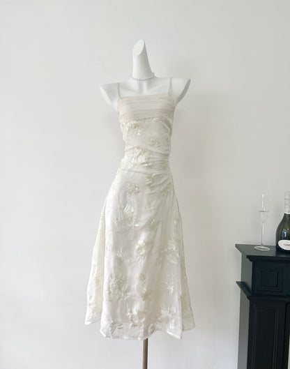 Cute Mermaid Spaghetti Straps Lace Long Summer Dress For Women DP0017