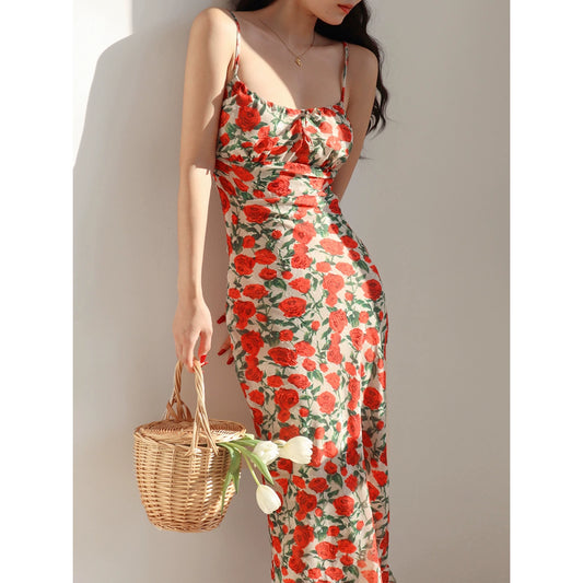 Robe florale sexy S678