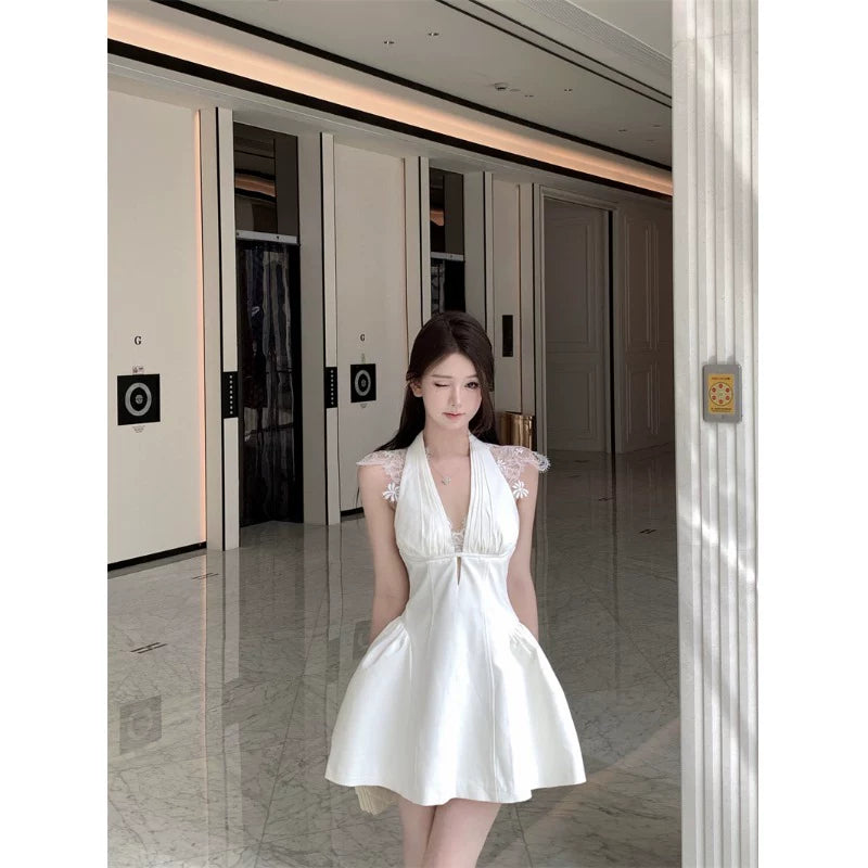 Blaues Damenkleid S101