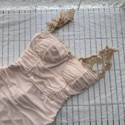 Robe fourreau courte rose à fleurs, décolleté en cœur, tenue d'été pour les fêtes et les anniversaires, DP0141