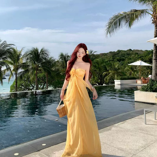 Yellow Women’s Dress S923