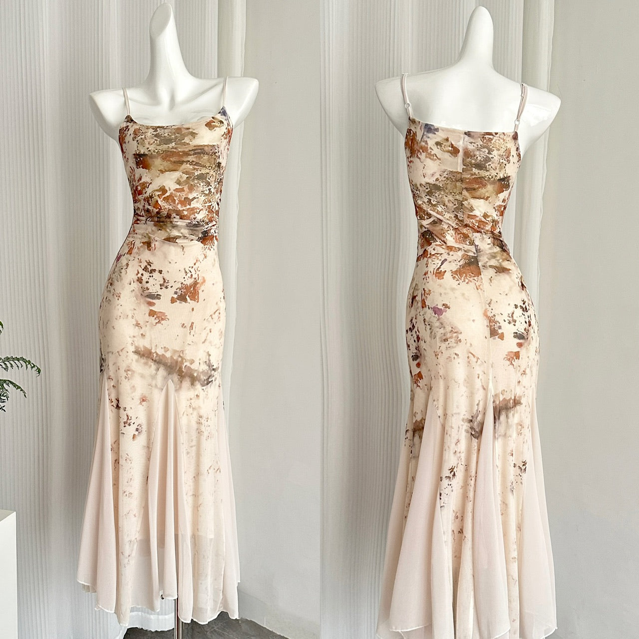 Sweet Mermaid 2 Piece Long Women Summer Holiday Holiday Dresses DP0022