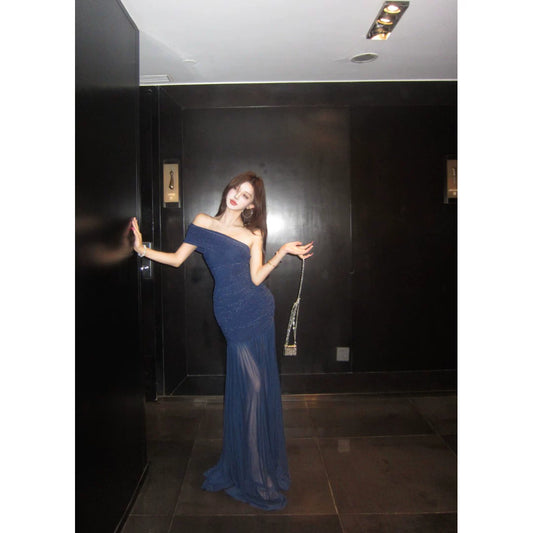 Robe bleue pour femme S101