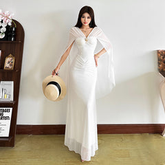 White  Women's Dress S692