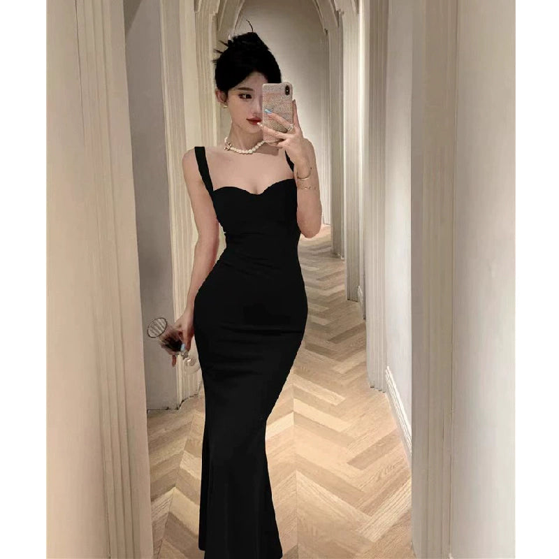 Blaues Damenkleid S101