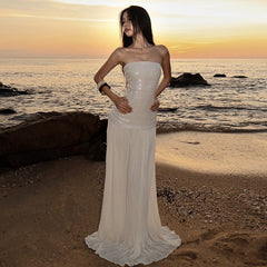 White  Women's Dress S694