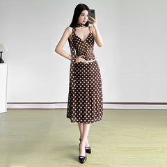 Robe marron sexy S667