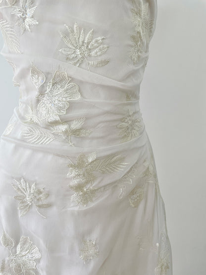 Cute Mermaid Spaghetti Straps Lace Long Summer Dress For Women DP0017