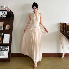 Robe abricot sexy S671