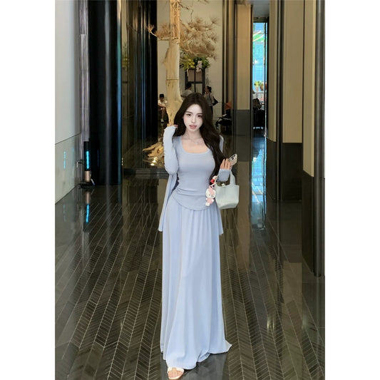 Robe bleue pour femme S101