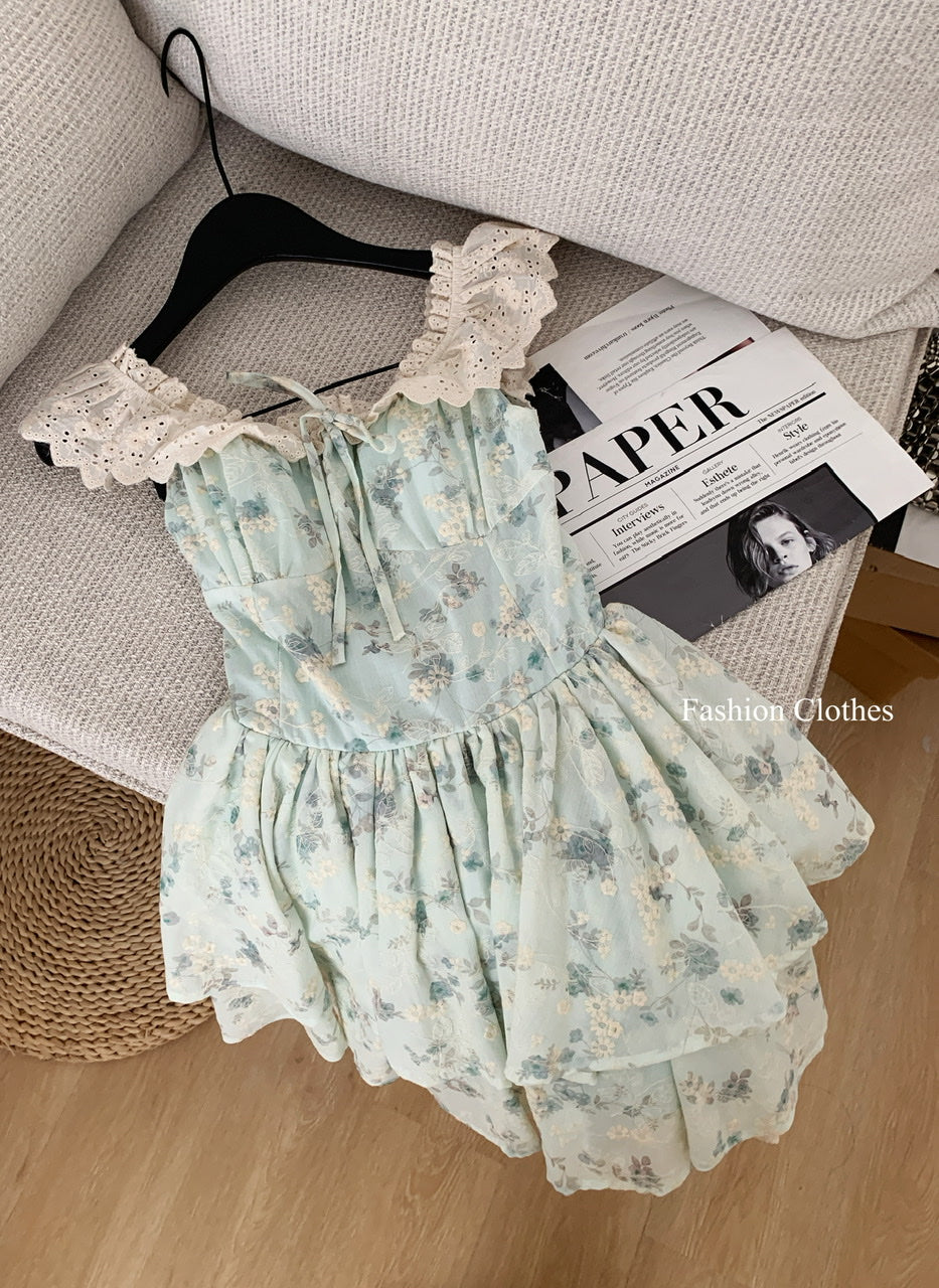 Robe de bal courte en satin rose à fleurs, tenue de soirée et de vacances pour femme, DP1406