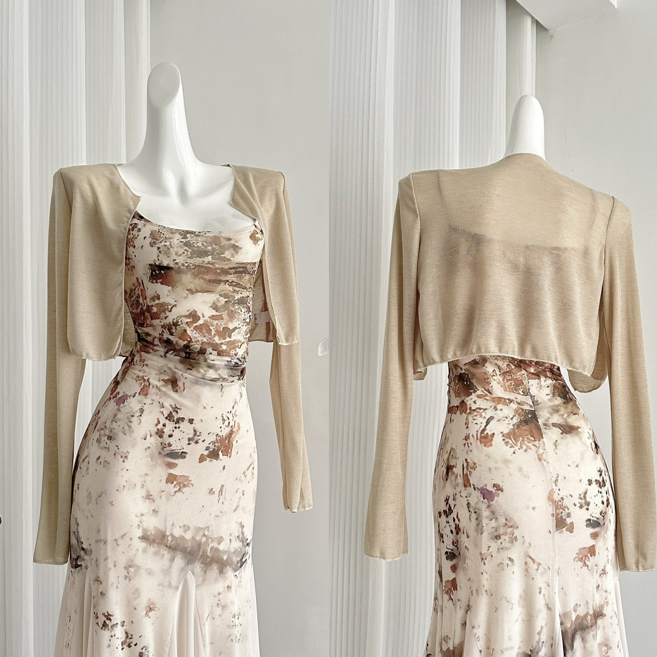 Sweet Mermaid 2 Piece Long Women Summer Holiday Holiday Dresses DP0022