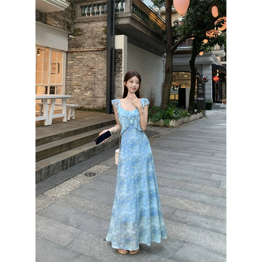 Robe bleue pour femme S101