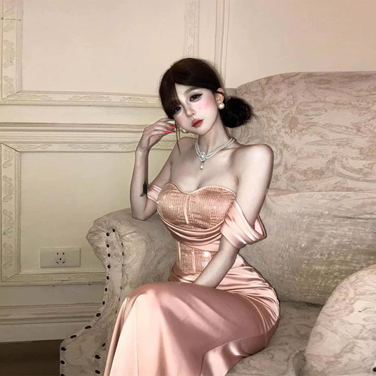 Fashion Blush Pink Dress S748