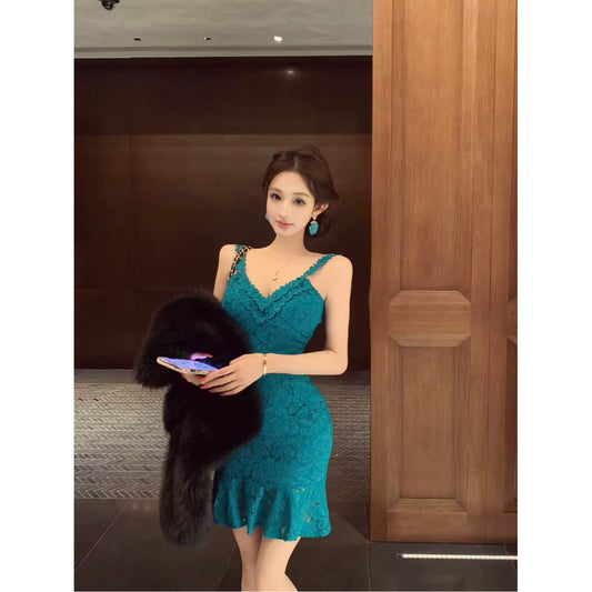 Robe bleue pour femme S101