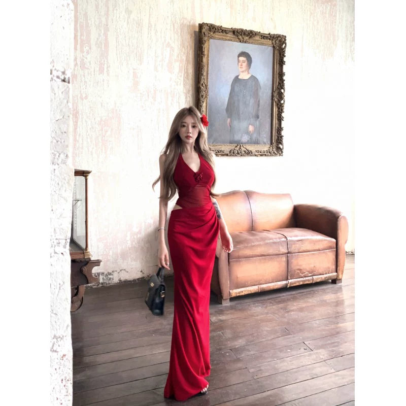 Blaues Damenkleid S101