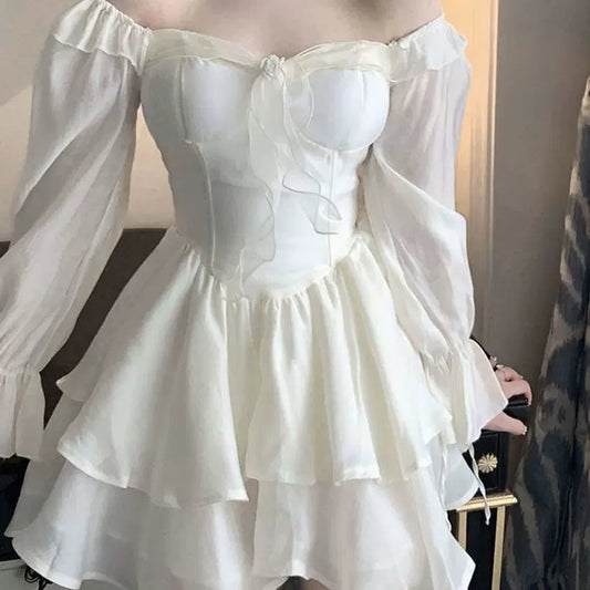 White  Women's Dress S693