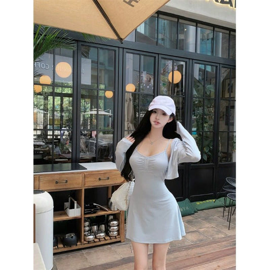 Robe bleue pour femme S101