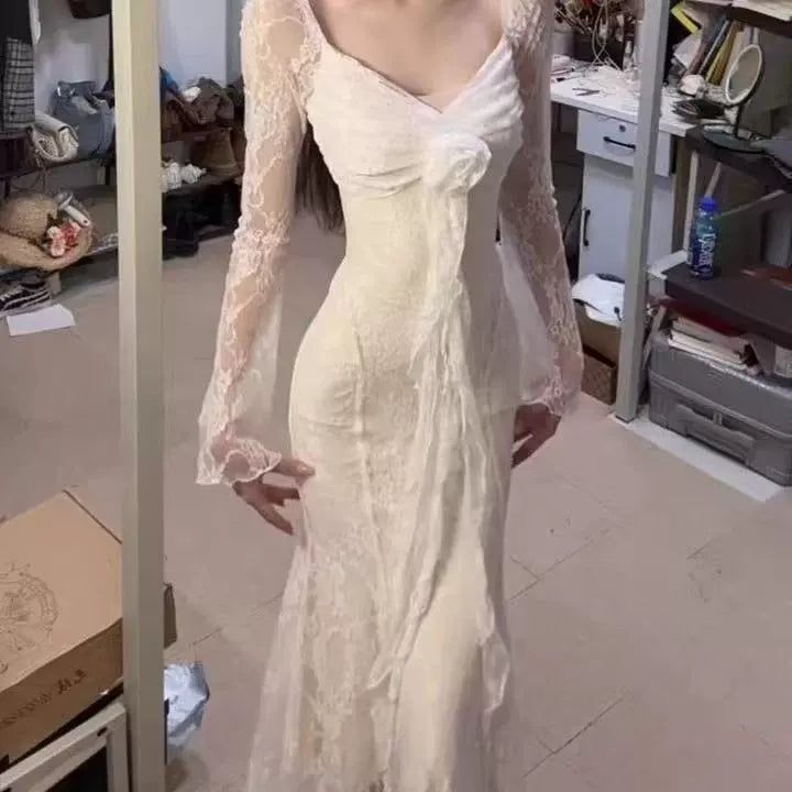 White  Women's Dress S701