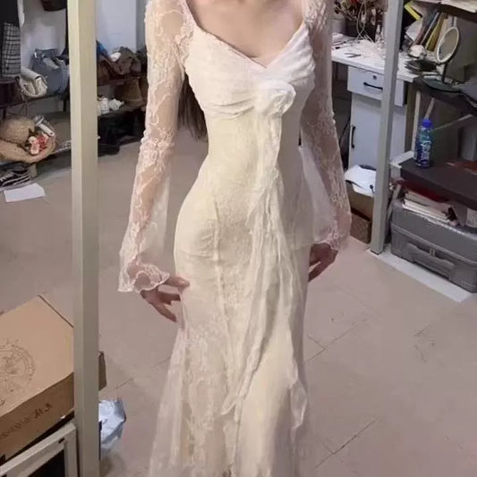 White  Women's Dress S701