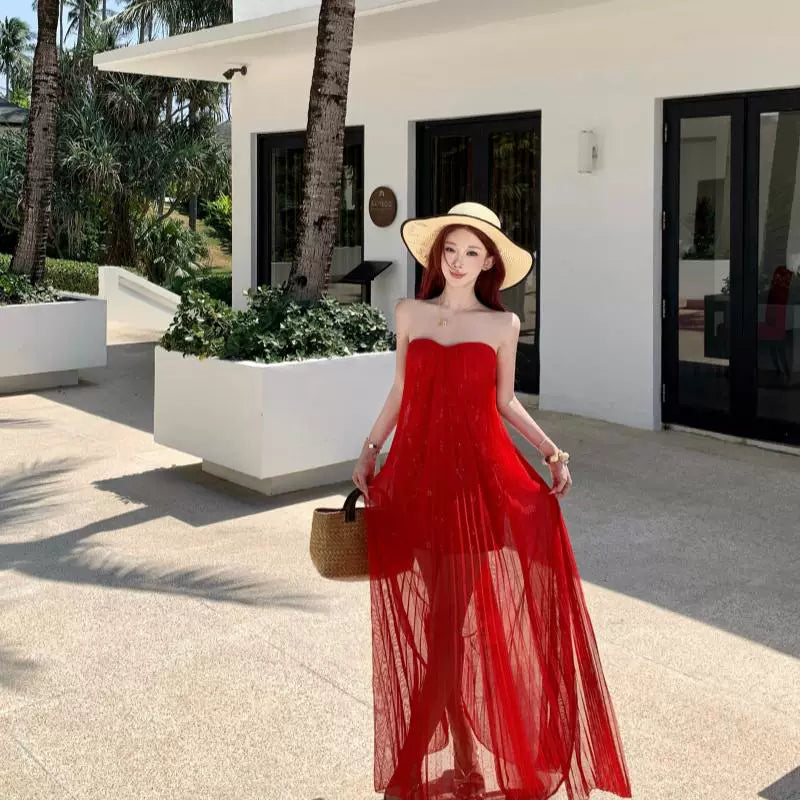Red Women’s Dress S939