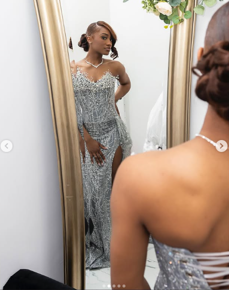 Gorgeous Mermaid Strapless Black Girl Silver Sequin Slit Long Birthday Dress Prom Dress Graduation Dresses D2572