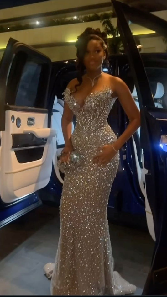 Gorgeous Mermaid Sweetheart Black Sequin Black Girl 23rd Birthday Dress Prom Dress Birthday Outfits For Women D2584