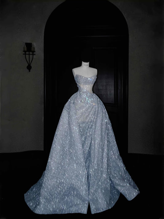 Gorgeous Ball Gown Sweetheart Sequin Long Prom Dress Party Dress Graduation Dresses DP2725