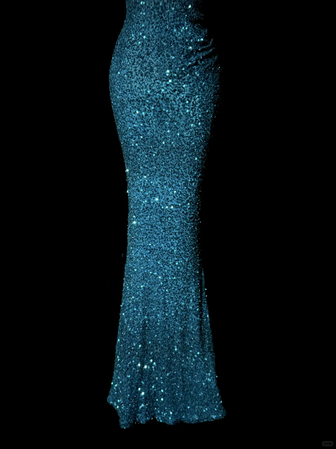 Classy Mermaid One Shoulder Blue Sequin Beads Long Evening Dress Prom Dresses H2966