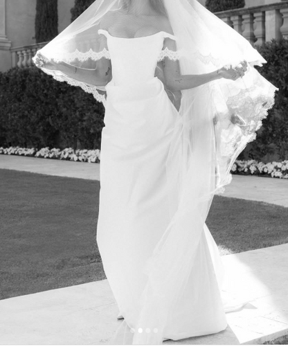 Dreamy Wedding Dress Sheath Off The Shoulder White Satin Summer Long Wedding Dresses Bridal Gowns W0130