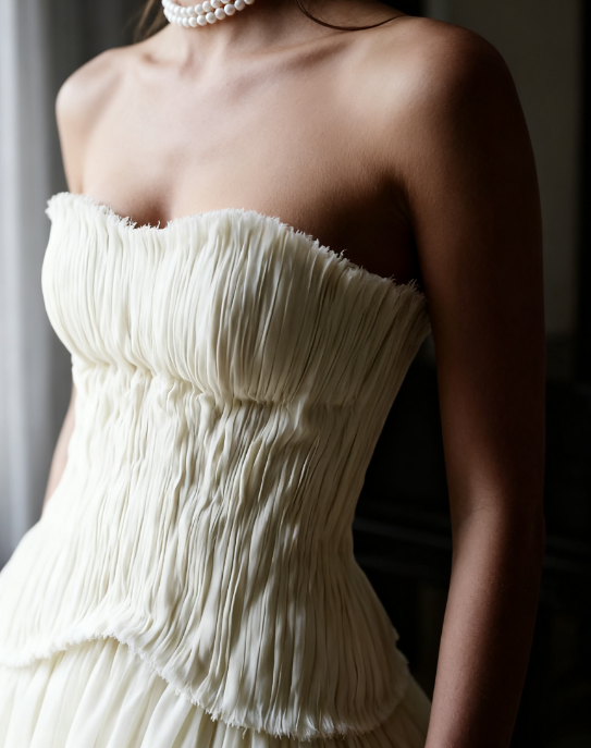 Rustic Wedding Dress Ball Gown Strapless White Tulle Summer Long Wedding Dresses Brides Dress Bridal Gowns W0135