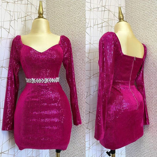 Pretty Sheath Sweetheart Sequin Summer Black Girl Summer 16th Birthday Dresses For Teens Hoco Dress Mini 18th Gold Birthday Outfit Cocktail Dresses W0518