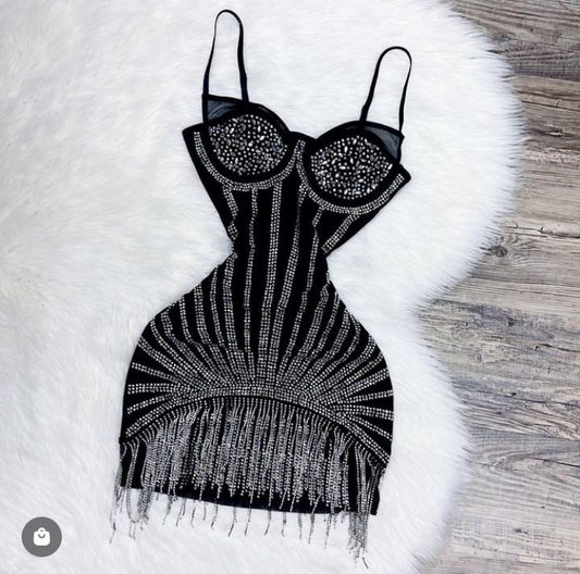 Pretty Sheath Spaghetti Straps Black Silver Beads Summer 16th Birthday Dresses For Teens Hoco Dress Mini 18th Gold Birthday Outfit Cocktail Dresses For Women W0551