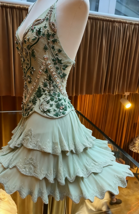 Vintage A line Spaghetti Straps Light Mint Green Chiffon Formal 8th Grade Homecoming Dress Summer Middle School Hoco Dresses Birthday Outfits W1153