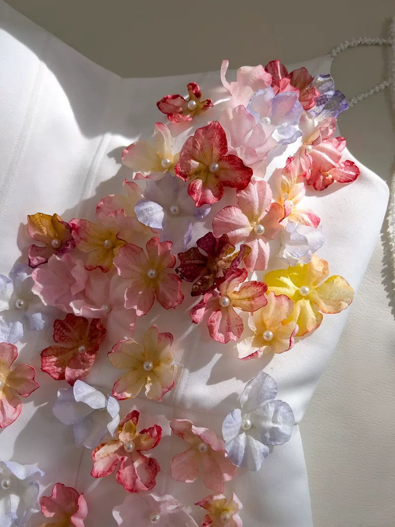Pretty Sheath Spaghetti Straps White Summer 16th Birthday Dresses For Teens Hoco Dress Mini 18th Birthday Outfit Cocktail Dresses For Women W828