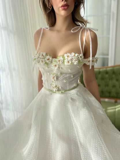 Robe de soirée longue blanche vintage à bretelles spaghetti, coupe trapèze, robe de bal W829