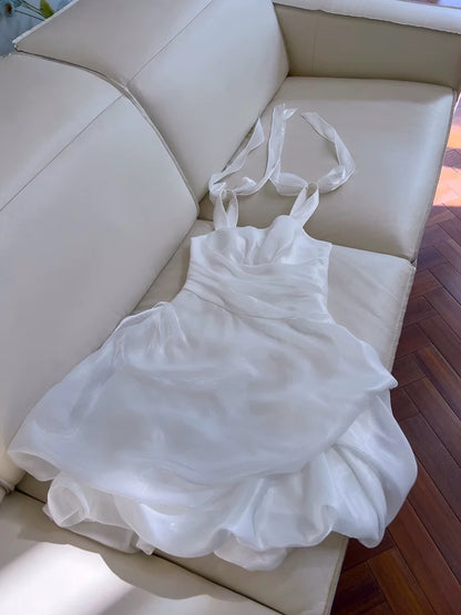 Pretty Sheath Straps White Summer 16th Birthday Dresses For Teens Hoco Dress Mini 18th Birthday Outfit Cocktail Dresses For Women W830
