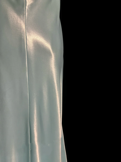 Robe de bal longue vintage à bretelles bleu ciel clair des années 90, tenue de soirée pour 20e anniversaire, robe de remise de diplôme, W853