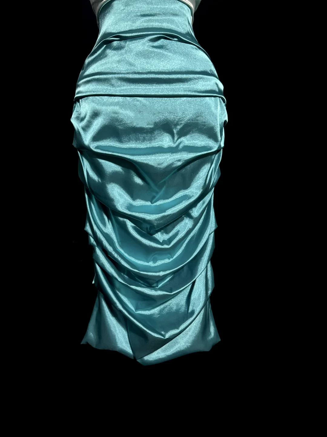 Vintage Sheath Square Neck Sleeveless Blue Satin Petite Mother Of Bride Dress Party Gown Knee Length For Summer Women Wedding W861