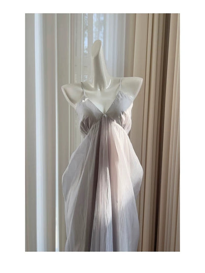 Elegant A Line Spaghetti Straps Sleeveless Long Evening Party Gowns Evening Formal Dresses Prom Dress W900
