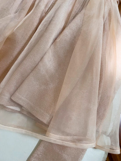 Trendy A-Linie trägerlos Champagner formales kurzes Homecoming-Kleid für die 8. Klasse Sommer Mittelschule Hoco Kleider Cocktailkleid Geburtstags-Outfits W963