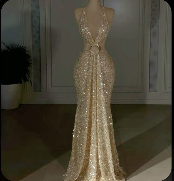 Classy Mermaid Halter Sleeveless Sequin Prom Dresses Summer Wedding Guest Dresses Wedding Guest Outfits WD054