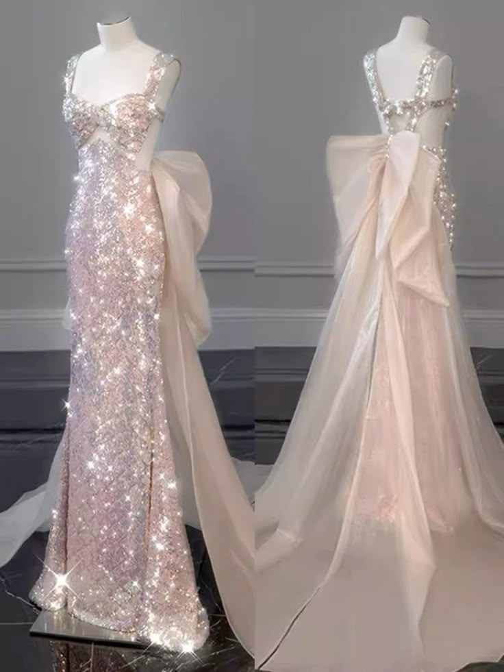 Classy Mermaid Straps Sleeveless Sequin Prom Dresses Summer Wedding Guest Dresses Wedding Guest Outfits WD055