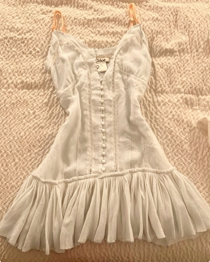 Robe de soirée courte et mignonne en tulle bleu denim à fines bretelles, coupe trapèze, pour le bal de fin d'année de 8ème, robes d'été pour le collège, tenue Hoco, tenues de retour au lycée, tenue pour le 20ème anniversaire DH1088