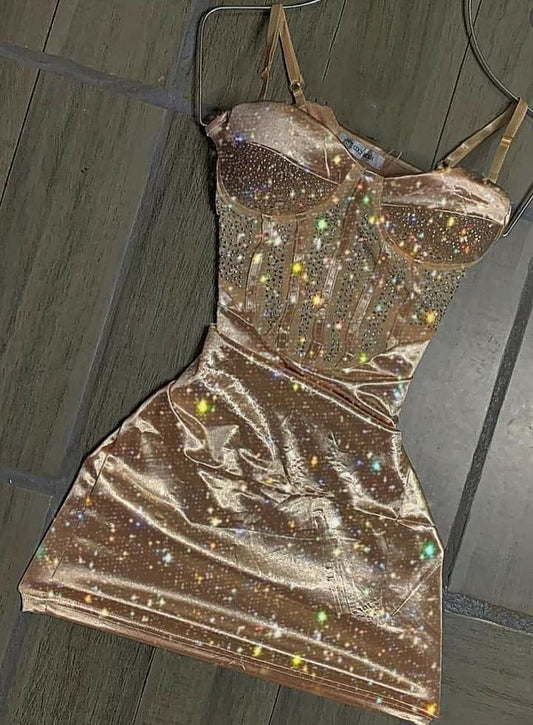 Unique Sheath Spaghetti Straps Sequin Short Mini Formal 7th Grade Homecoming Dresses Middle School Short Cocktail Night Dress Hoco Outfits DH1512