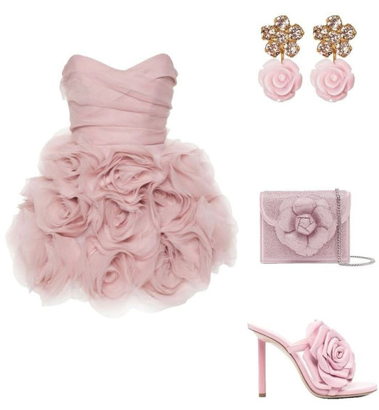 Cute Ball Gown Sweetheart Pink Tulle Short Mini Formal 8th Grade Homecoming Dresses Middle School Cocktail Night Dress Hoco Outfits DH1527